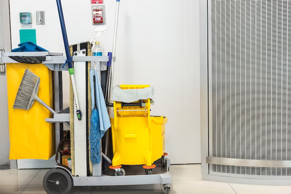 Locação de equipamento de limpeza
